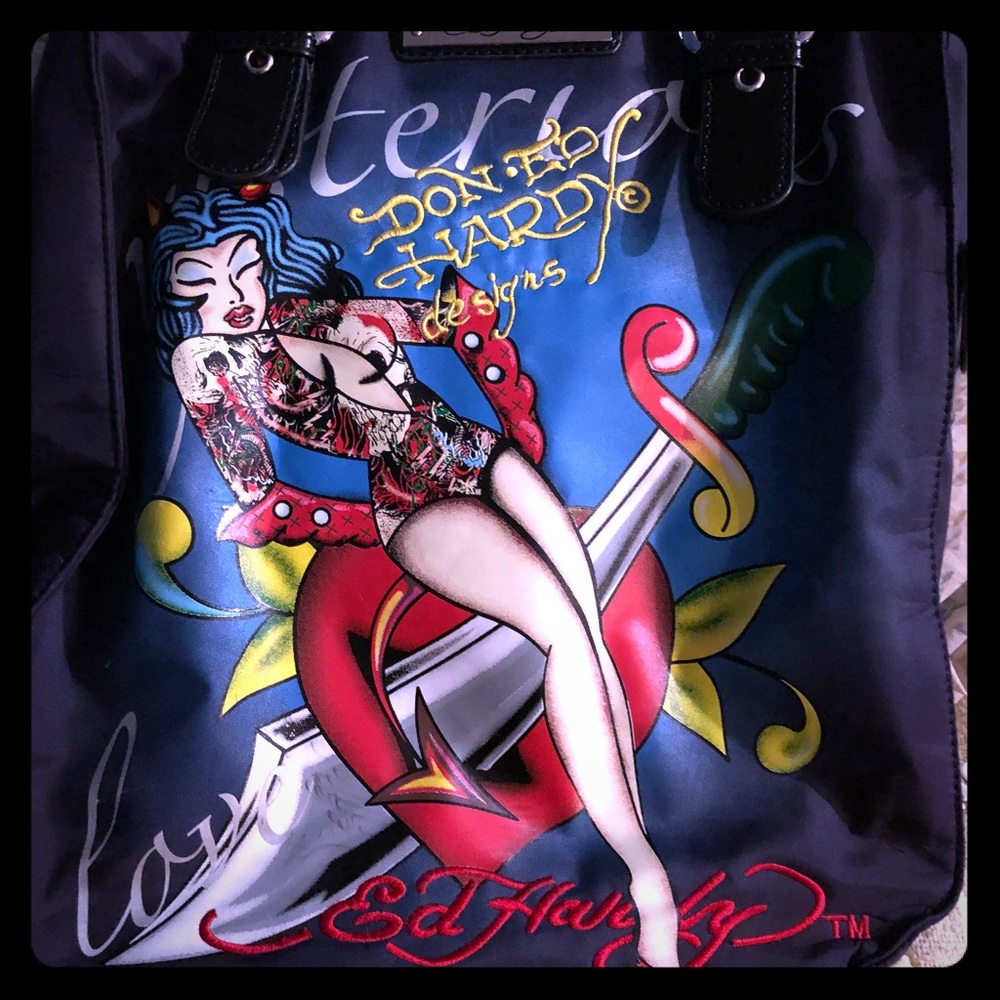 WOMENS Ed Hardy Tote Style Purse
